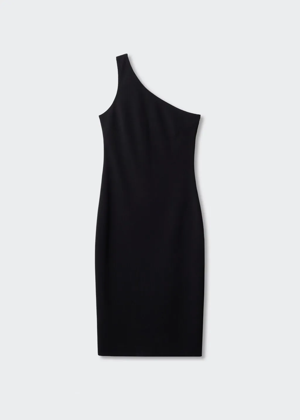 Vestito asimmetrico spacco laterale