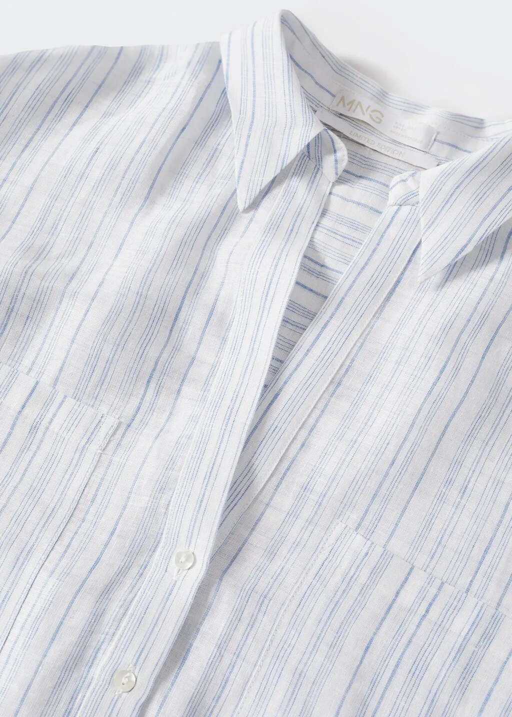 Vestito camicione 100% lino