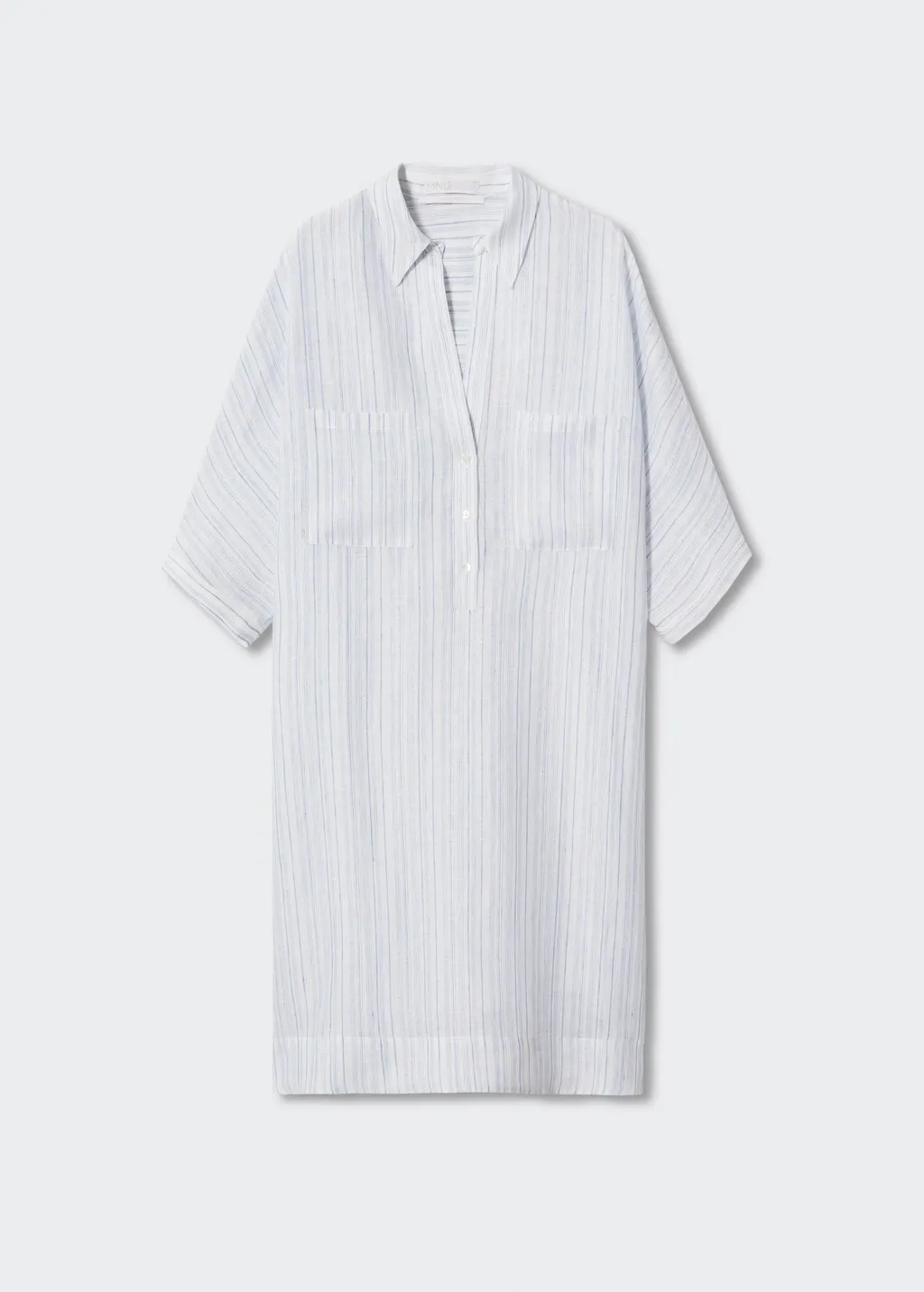 Vestito camicione 100% lino