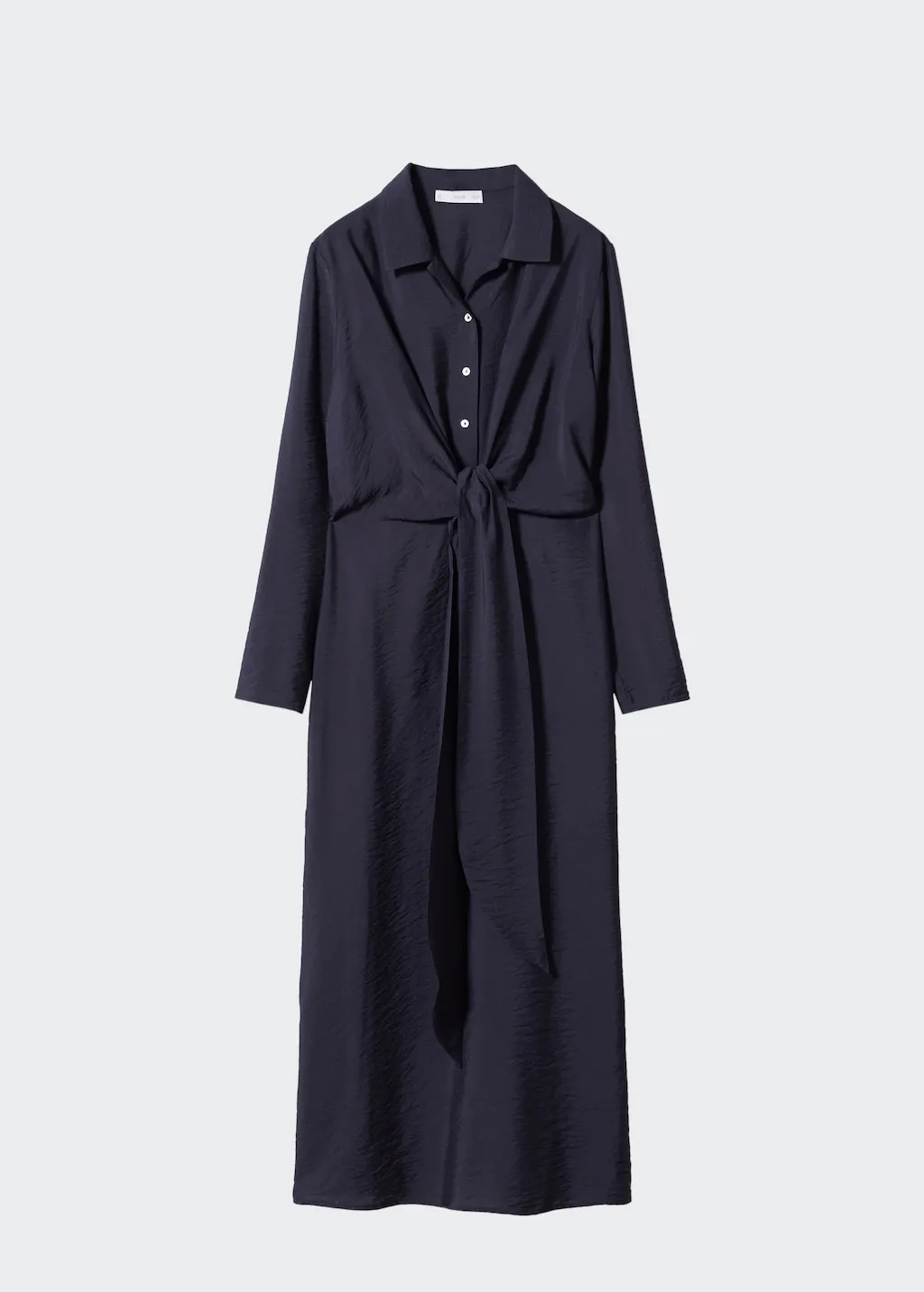 Vestito camicione dettaglio nodo