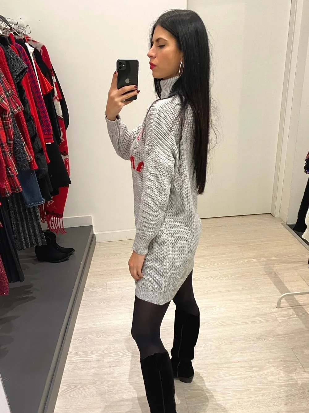 Vestito corto merry xmas