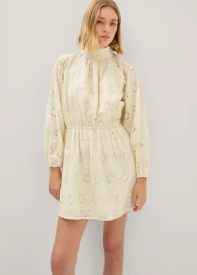 Vestito cotone dettagli traforati