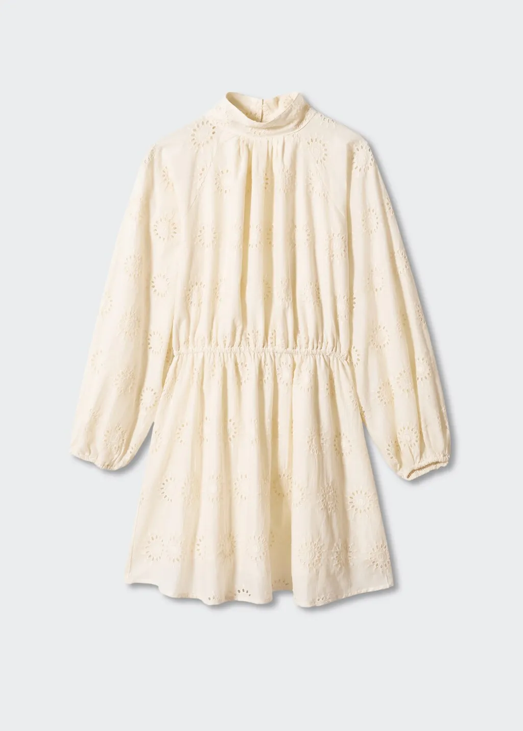 Vestito cotone dettagli traforati