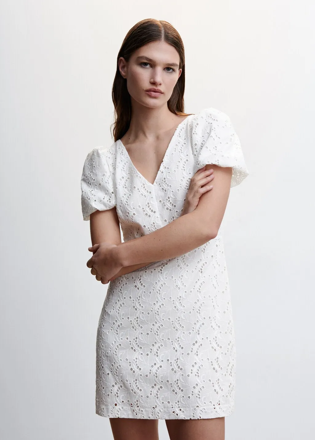 Vestito cotone schiena incrociata