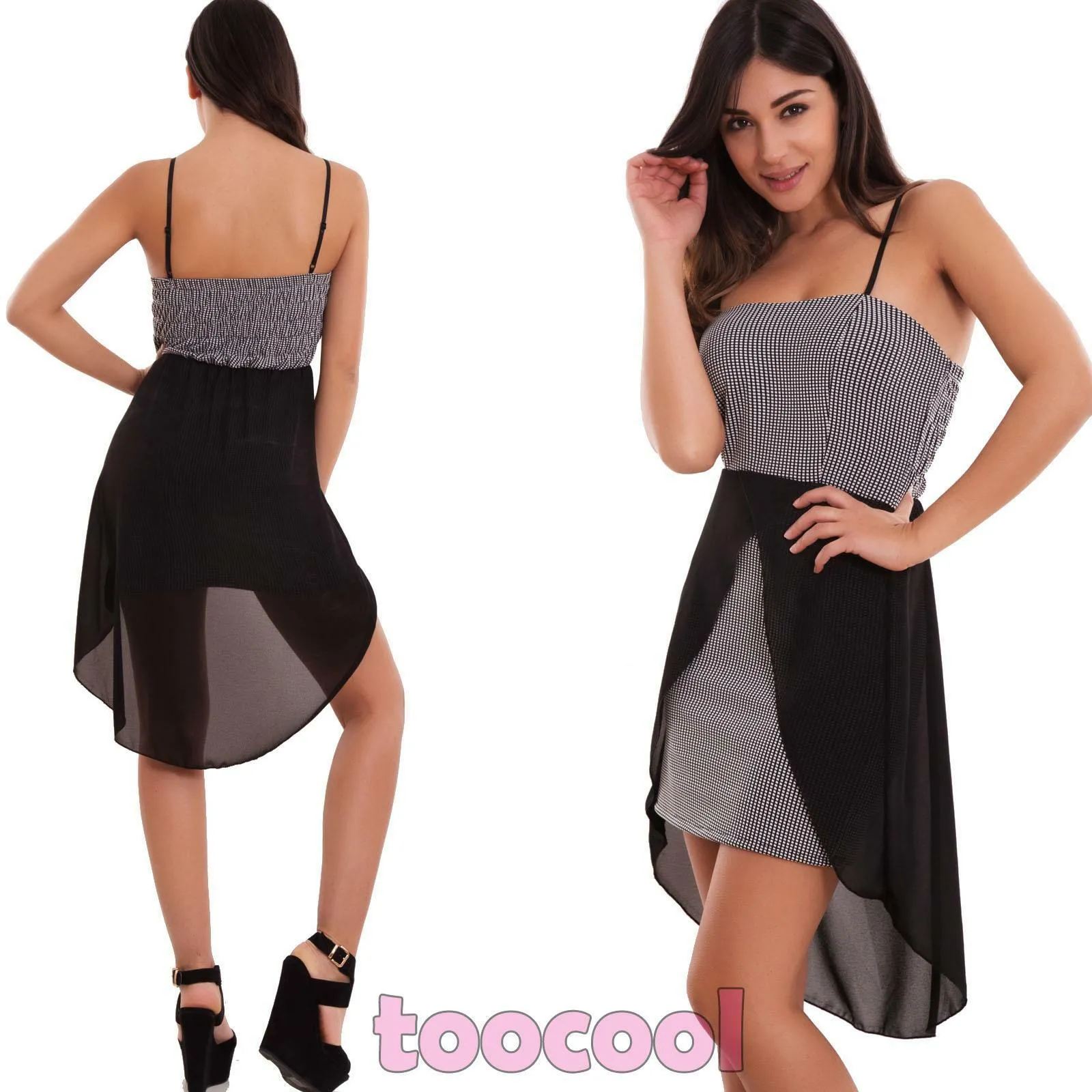 Vestito donna miniabito corto CR-2537