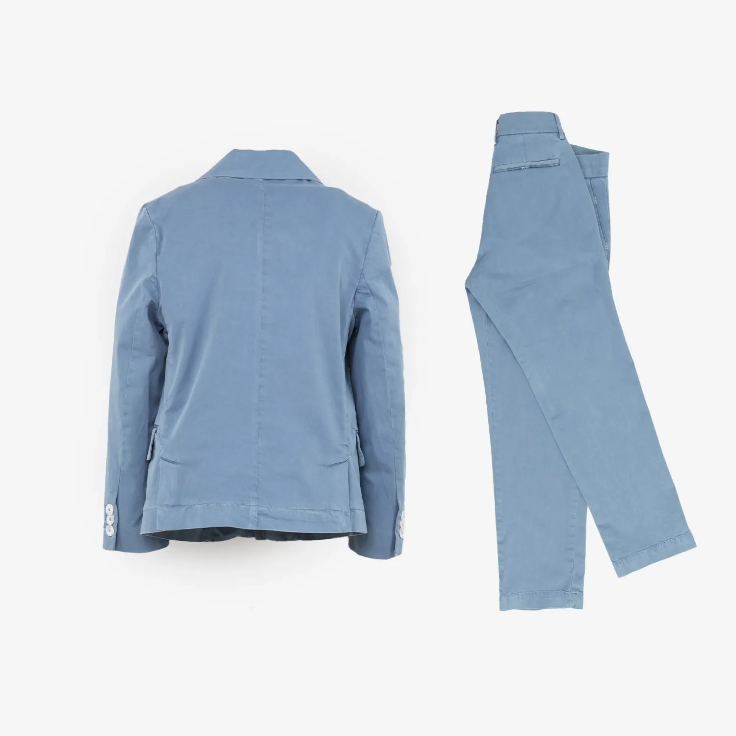 Vestito Giacca E Pantalone Celeste Bambino
