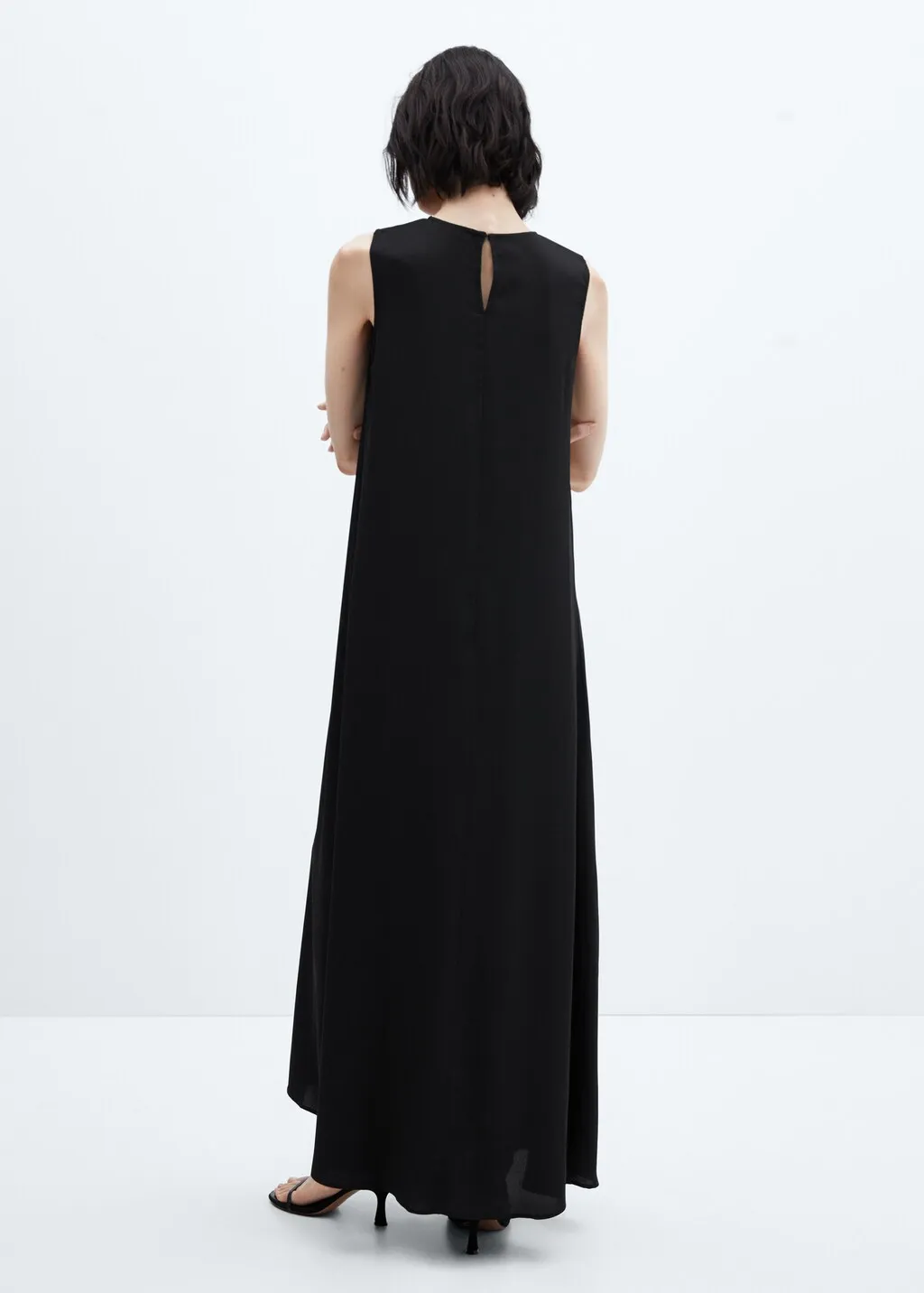 Vestito lungo dettaglio pince