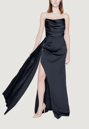 Vestito lungo Silence  Nero