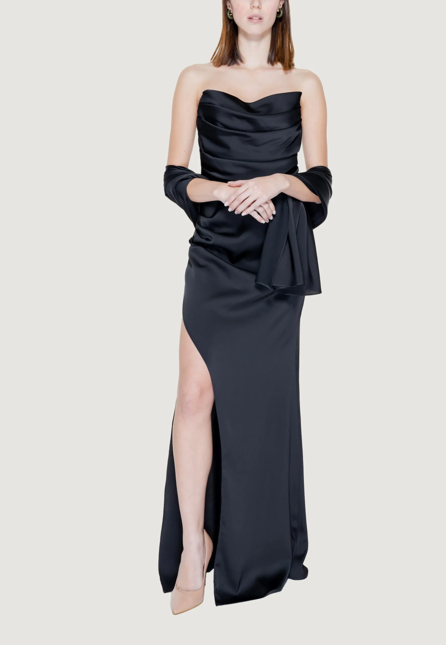 Vestito lungo Silence  Nero