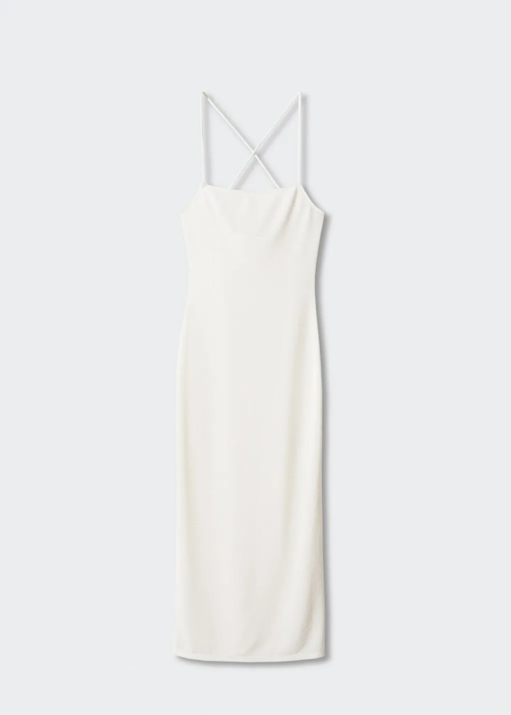 Vestito maglia schiena incrociata