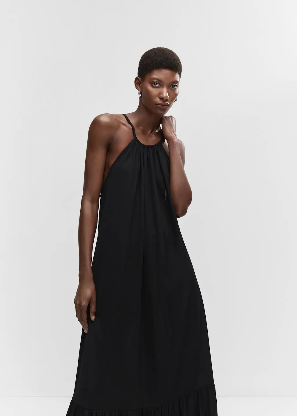 Vestito maxi schiena incrociata