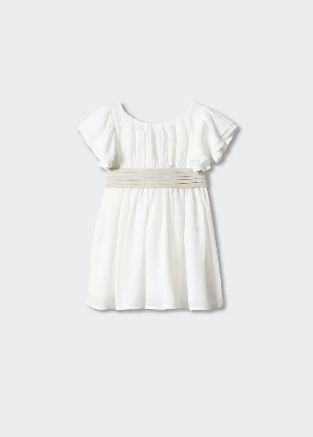 Vestito midi maniche volant