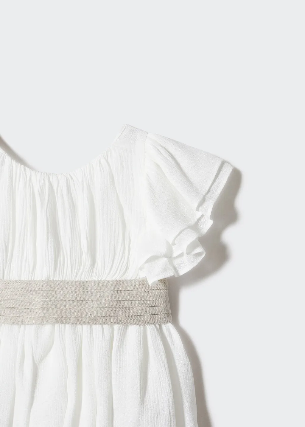 Vestito midi maniche volant