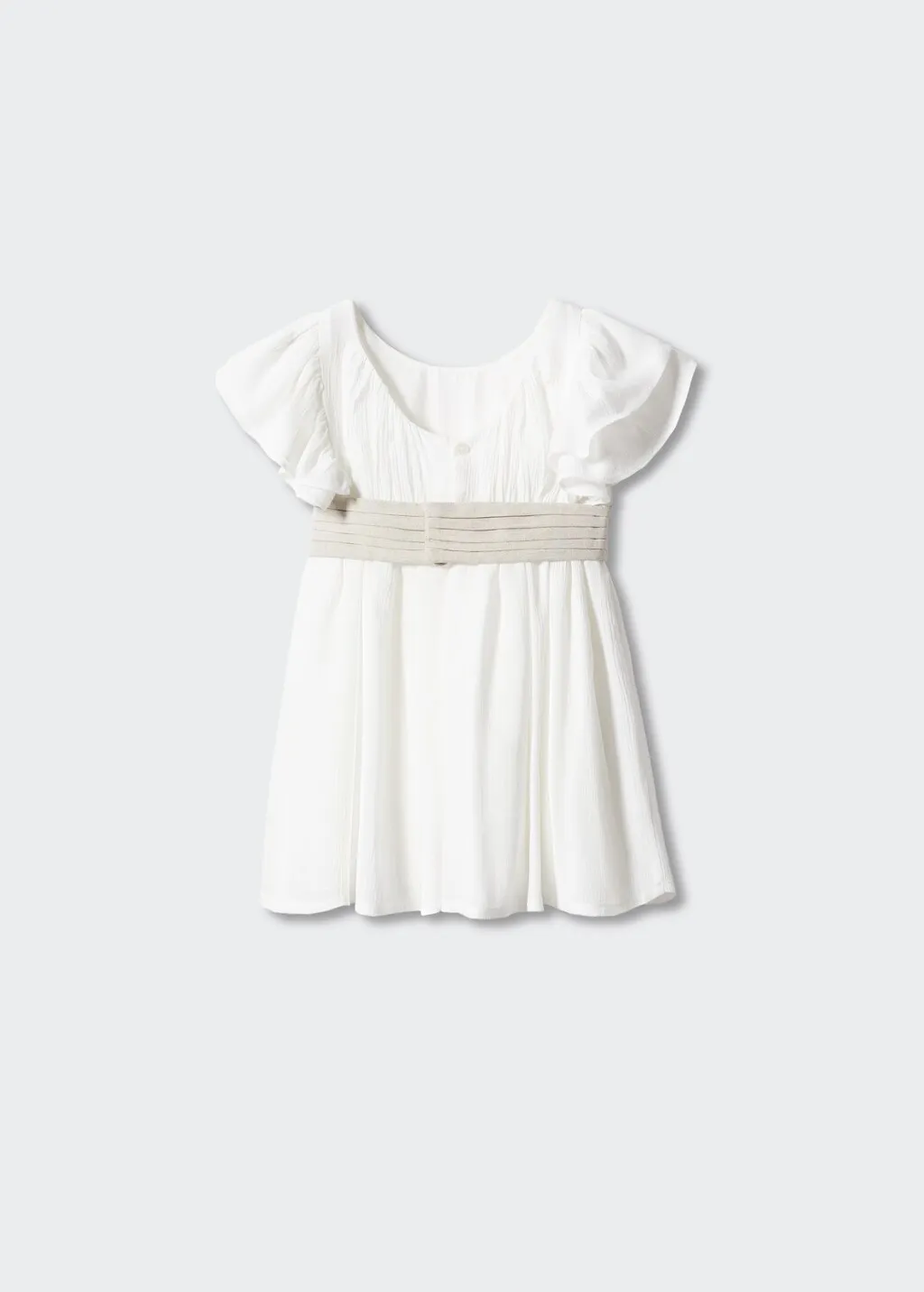 Vestito midi maniche volant