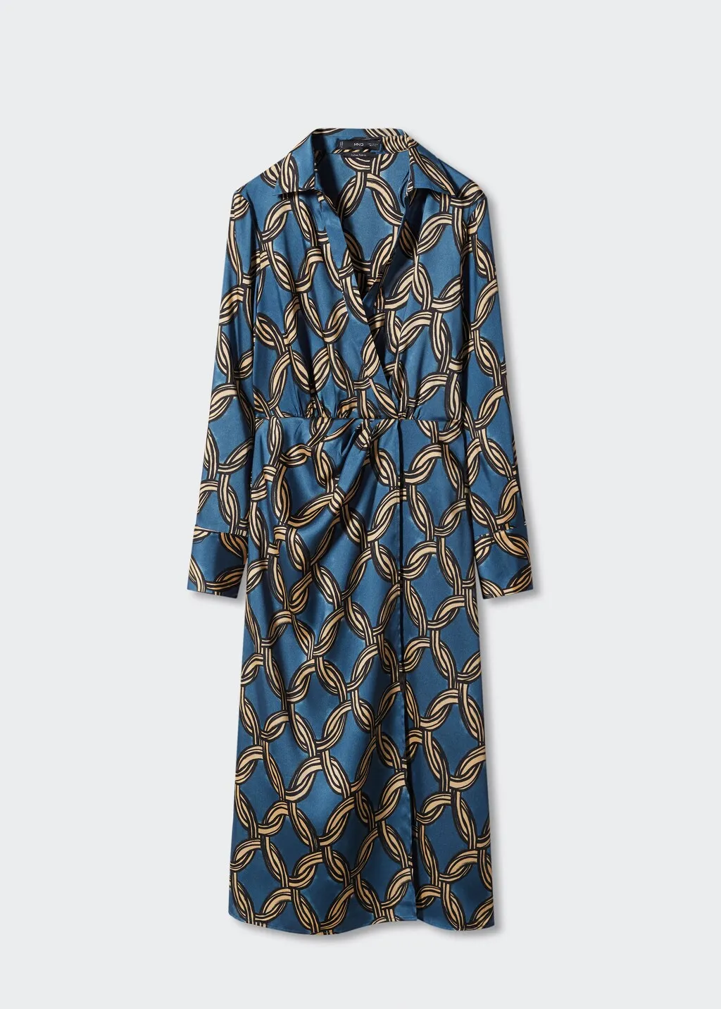 Vestito midi stampa catene
