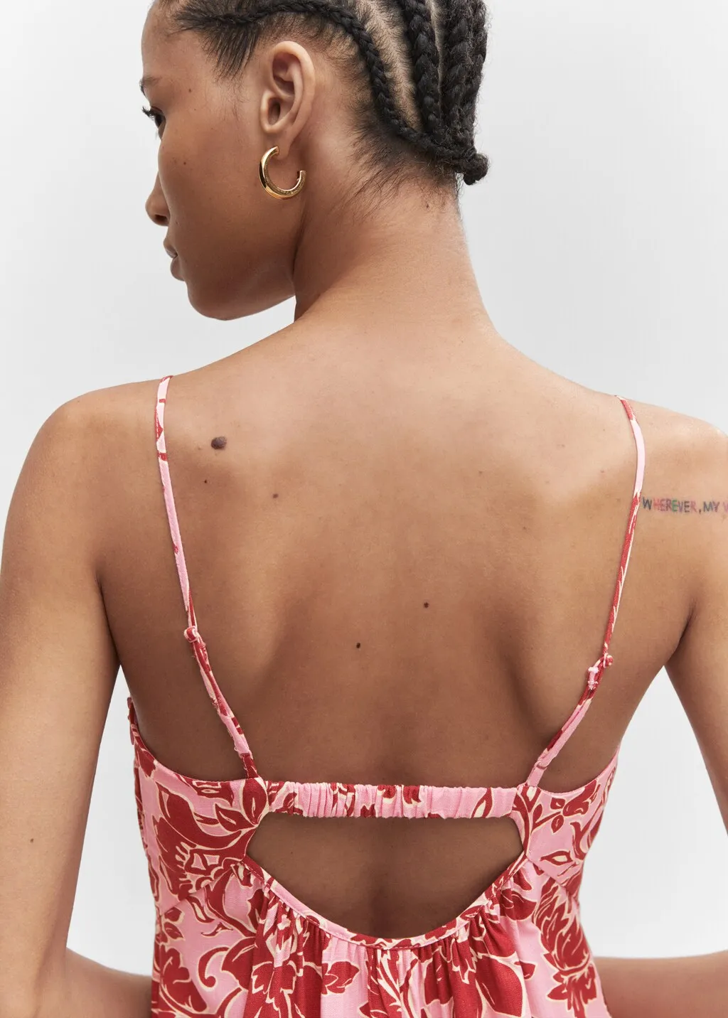 Vestito midi stampa floreale