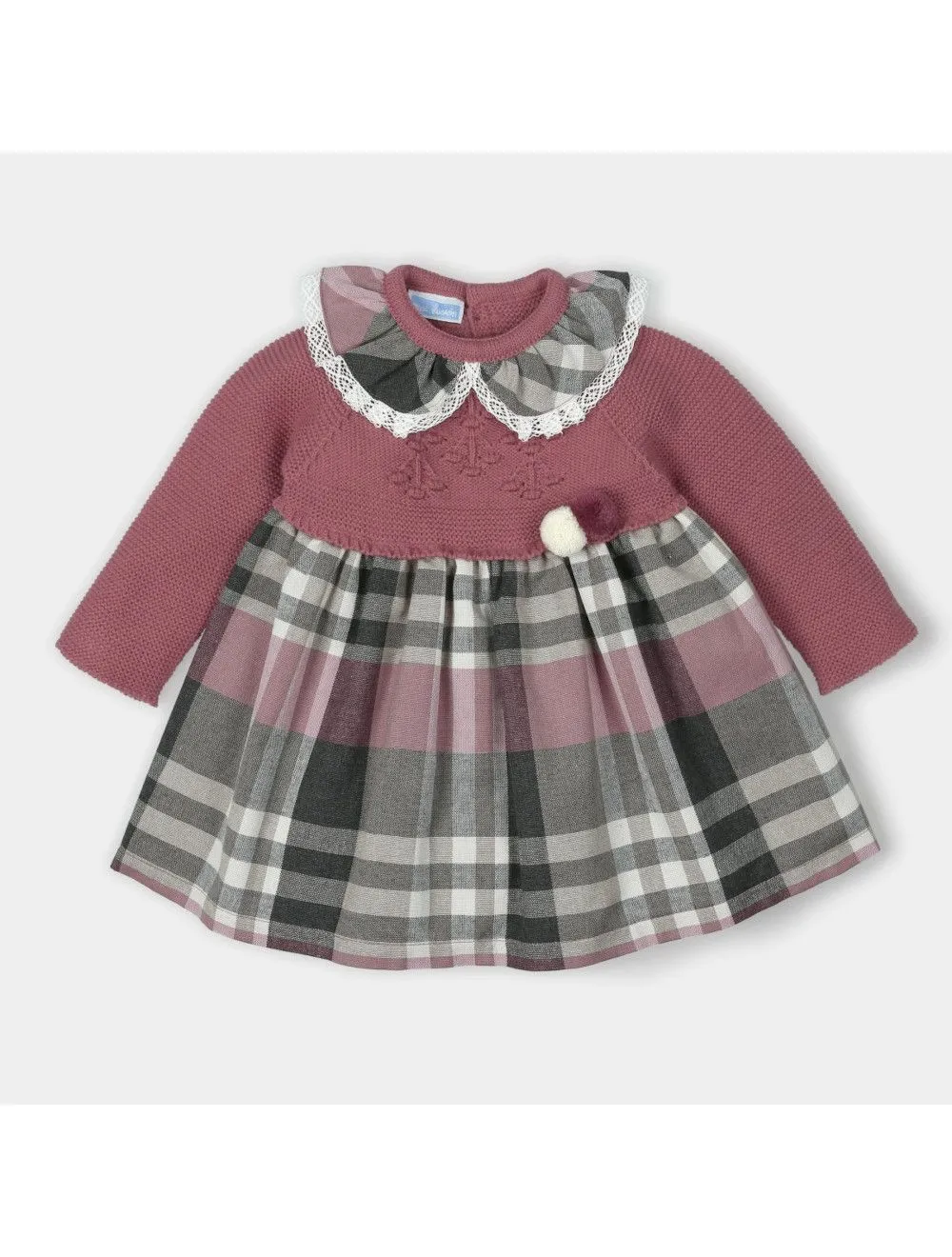  VESTITO NEONATA BAMBINA INVERALE - DELICATEZZA 