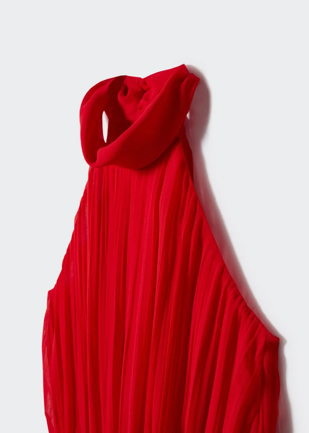 Vestito plissettato collo halter