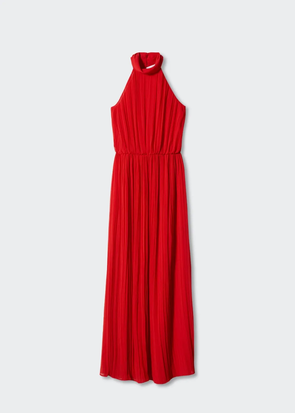 Vestito plissettato collo halter