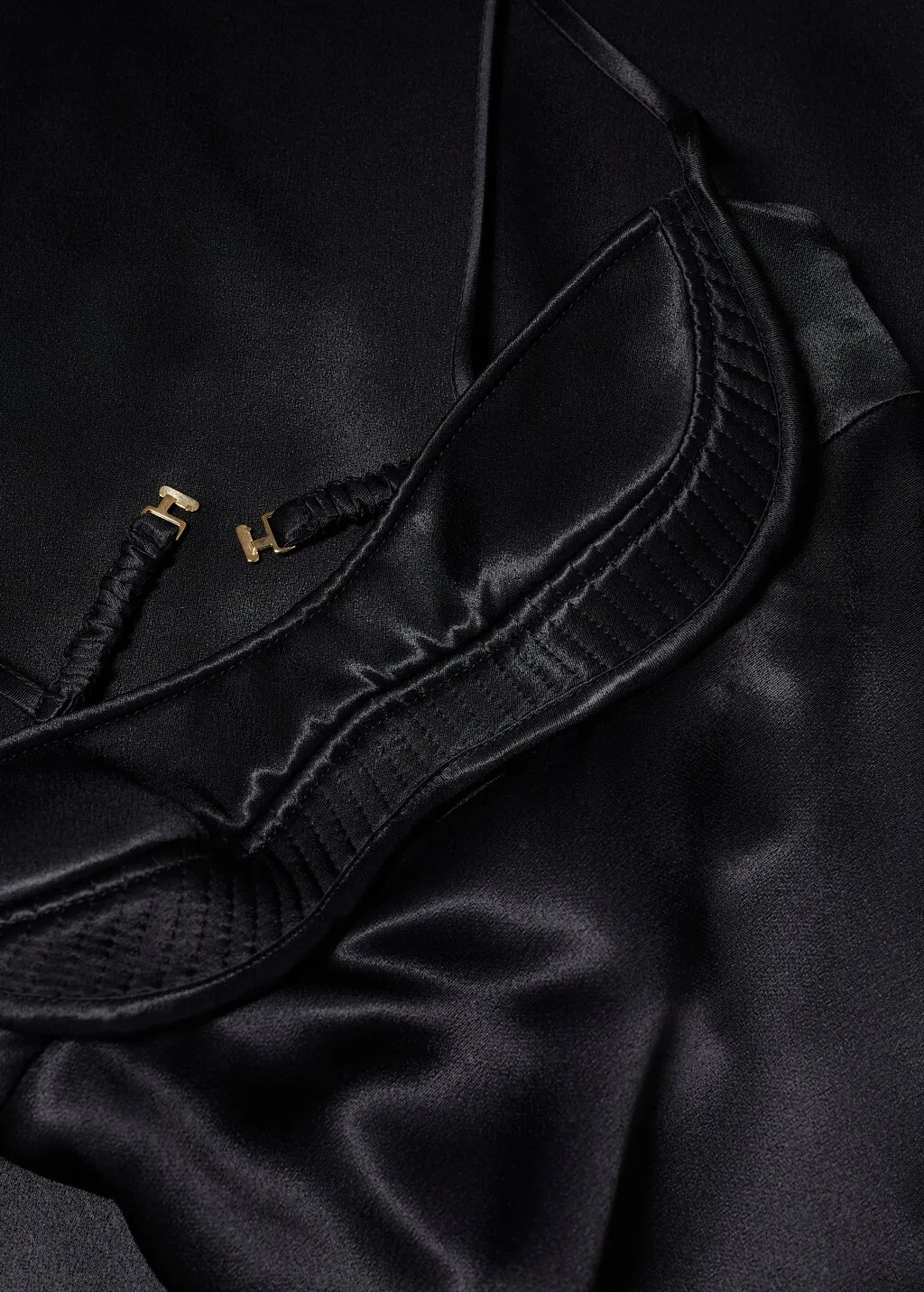 Vestito satinato scollo corsetto