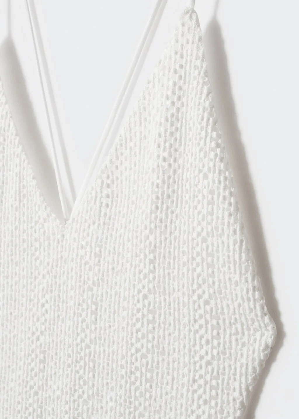 Vestito texture schiena incrociata