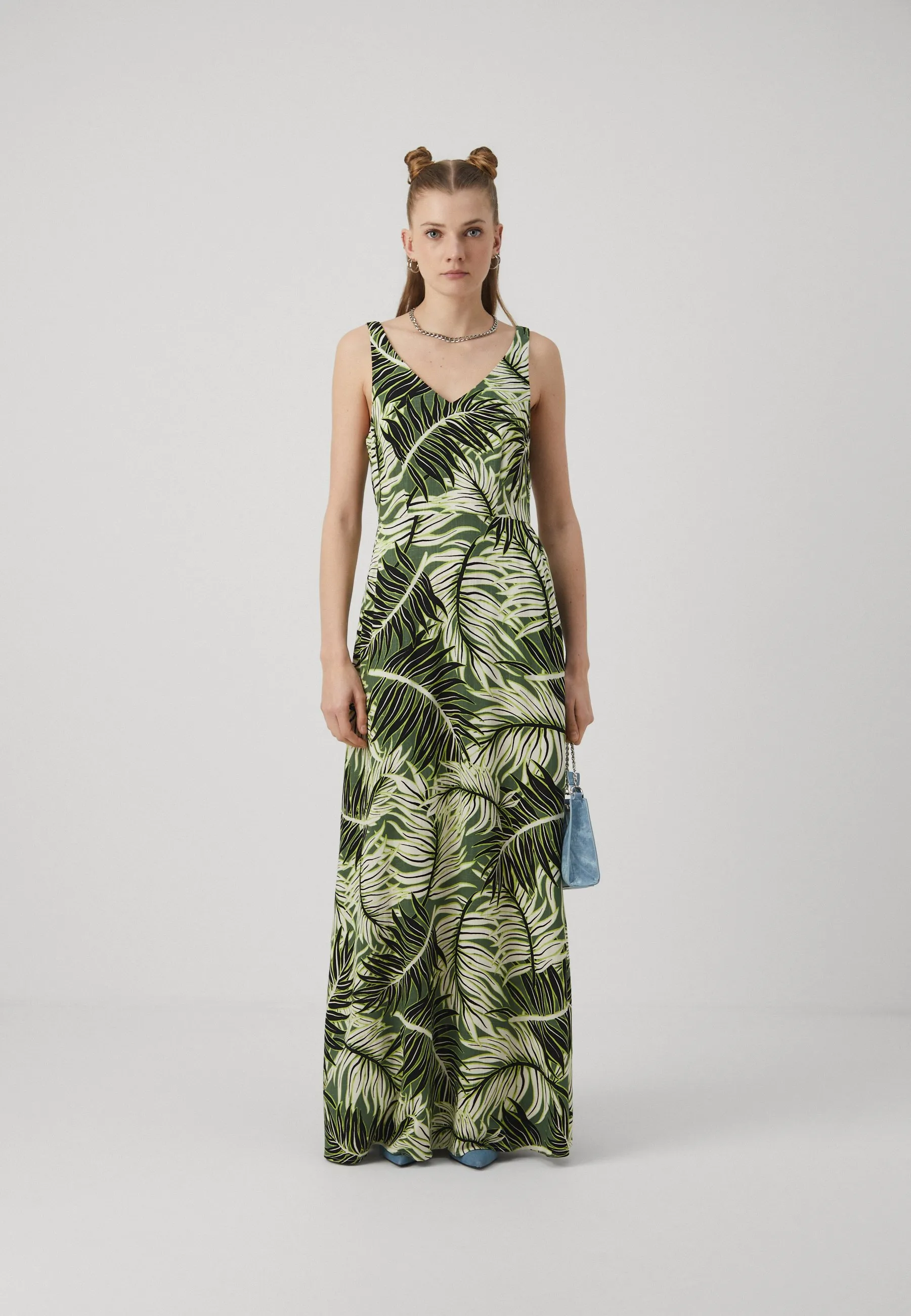 VITHEA V NECK DRESS - Vestito lungo