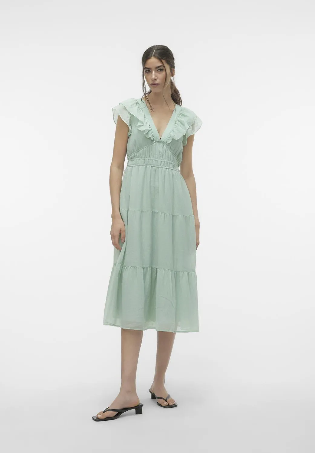 VMEMILIE CAPSLEEVE CALF DRESS  - Vestito elegante
