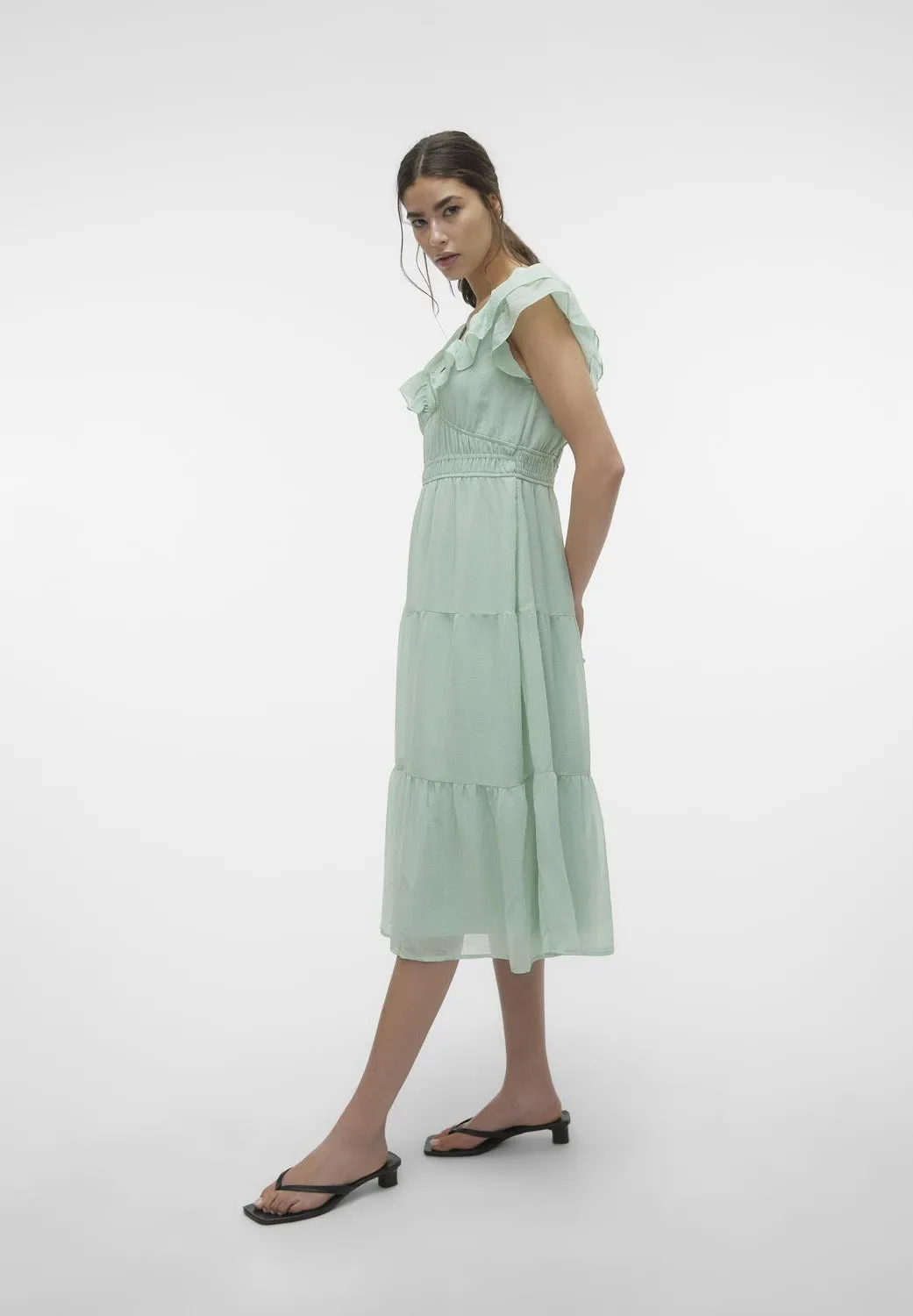 VMEMILIE CAPSLEEVE CALF DRESS  - Vestito elegante
