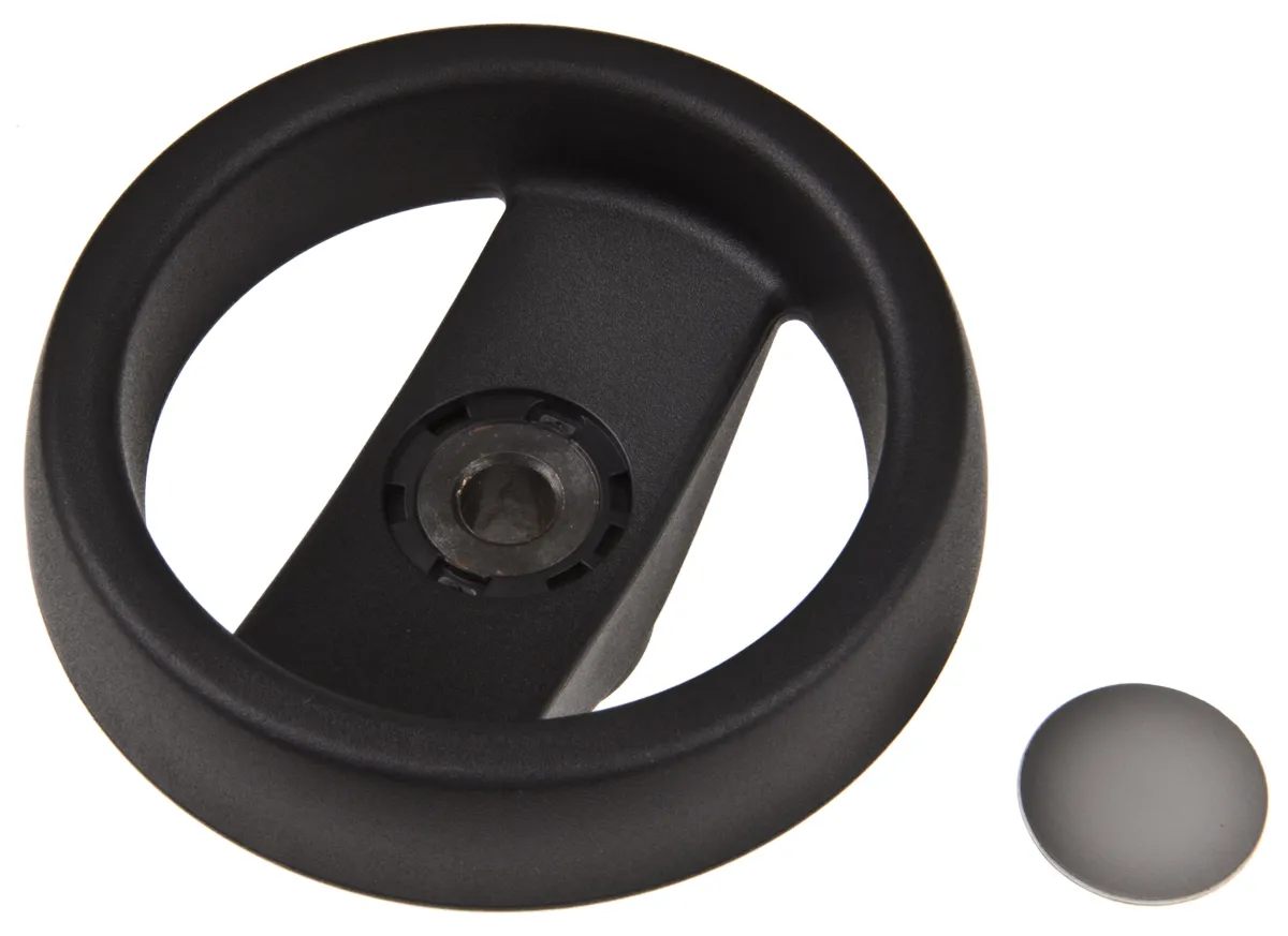 Volantino manuale RS PRO Ø 80mm, in Polimero, foro da 8mm