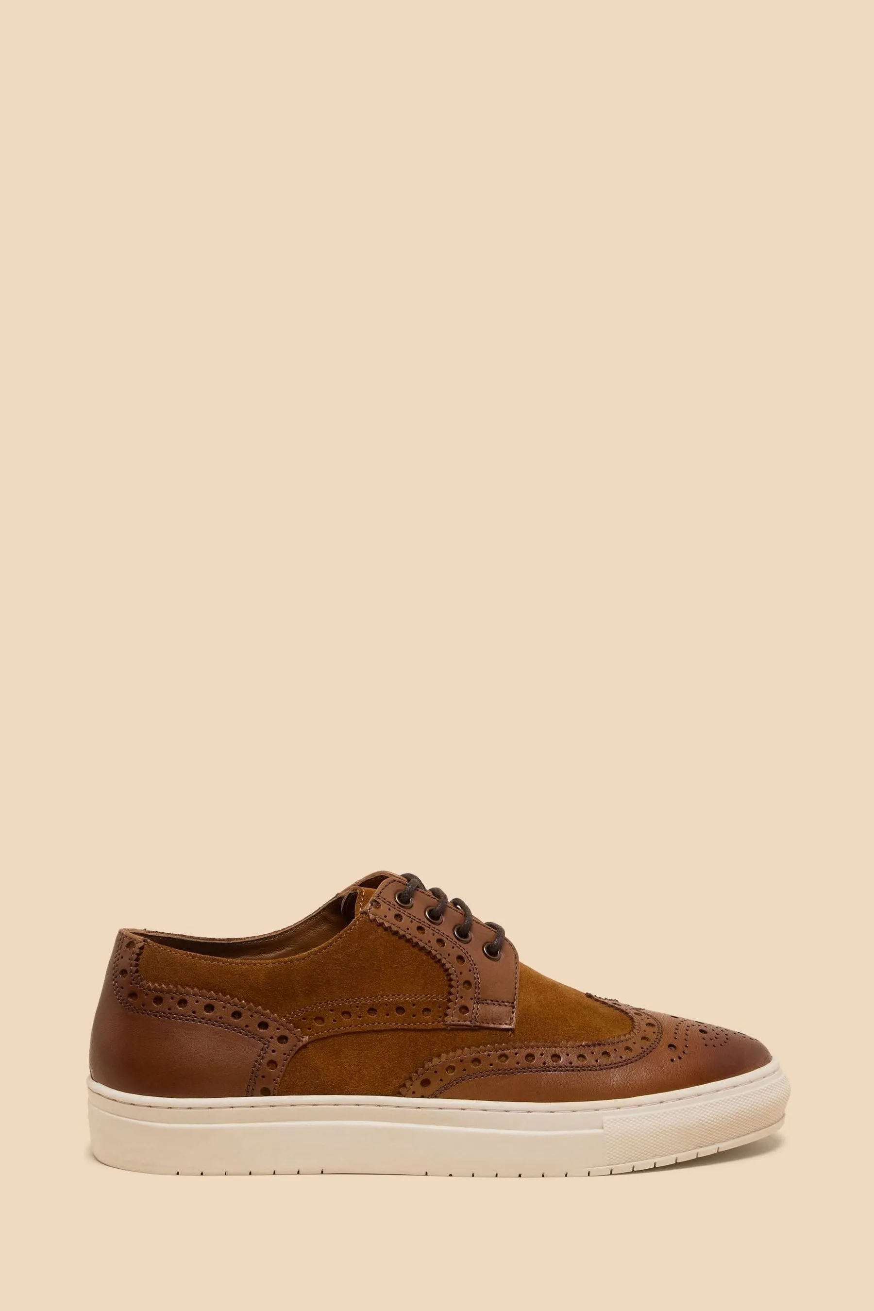 White Stuff - Benny - Scarpe da ginnastica brogue in pelle