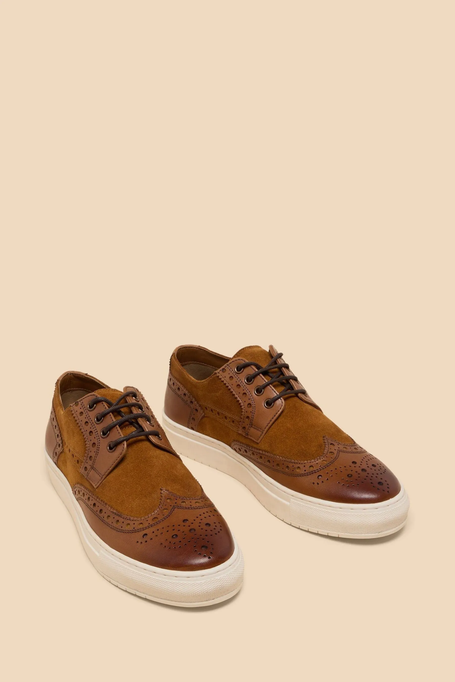 White Stuff - Benny - Scarpe da ginnastica brogue in pelle