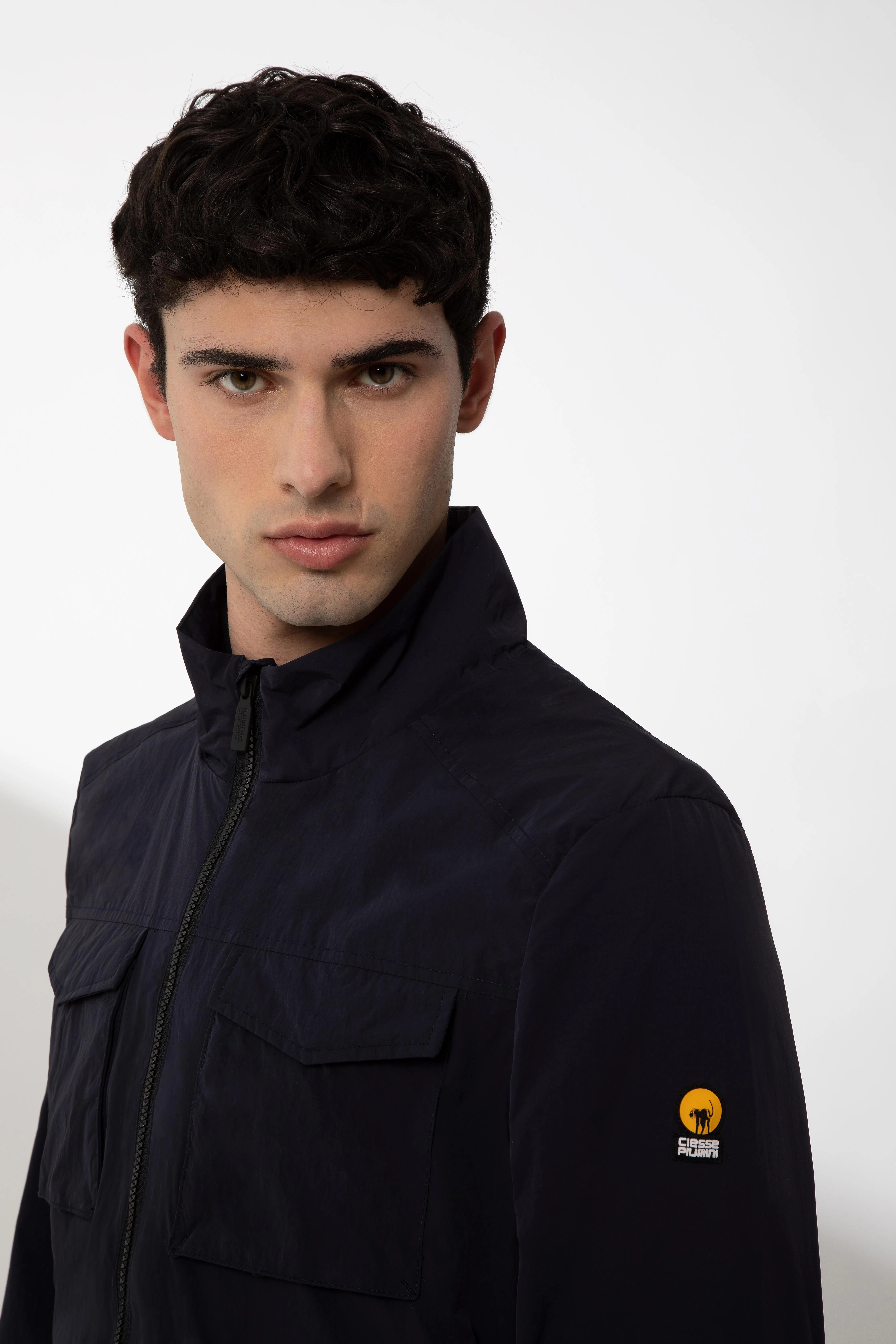 WILMOT – Blue jacket with maxi pockets