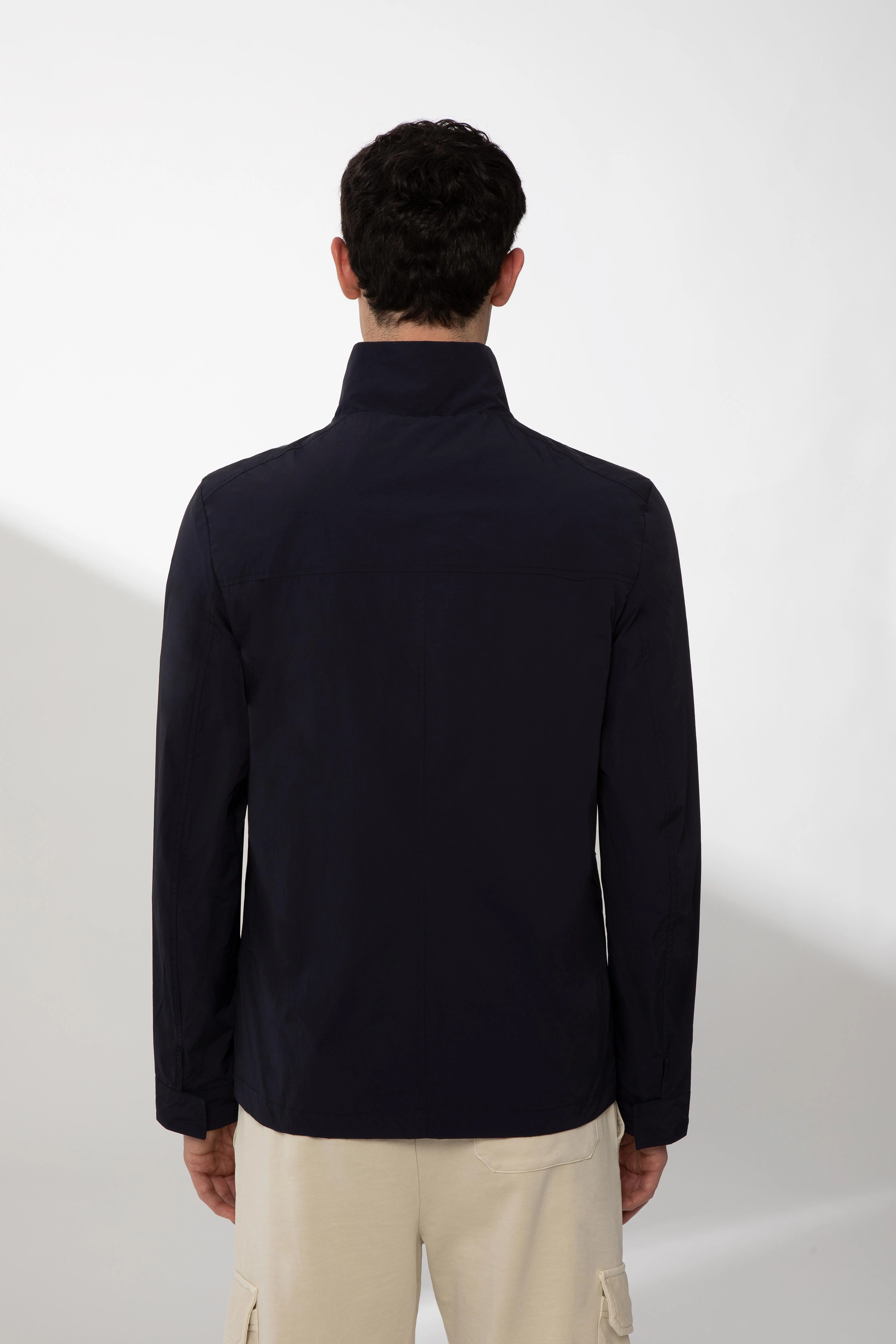 WILMOT – Blue jacket with maxi pockets