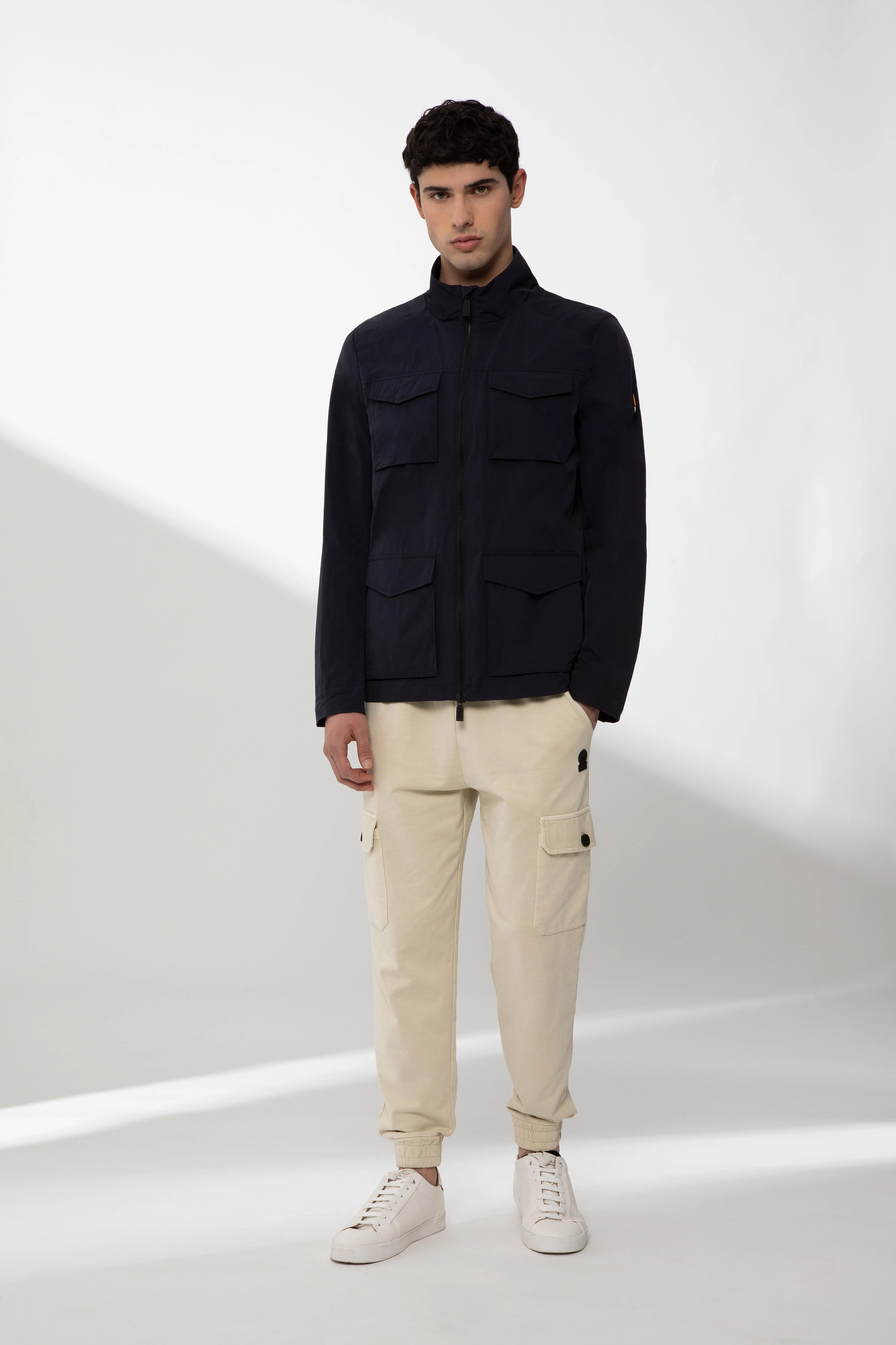 WILMOT – Blue jacket with maxi pockets