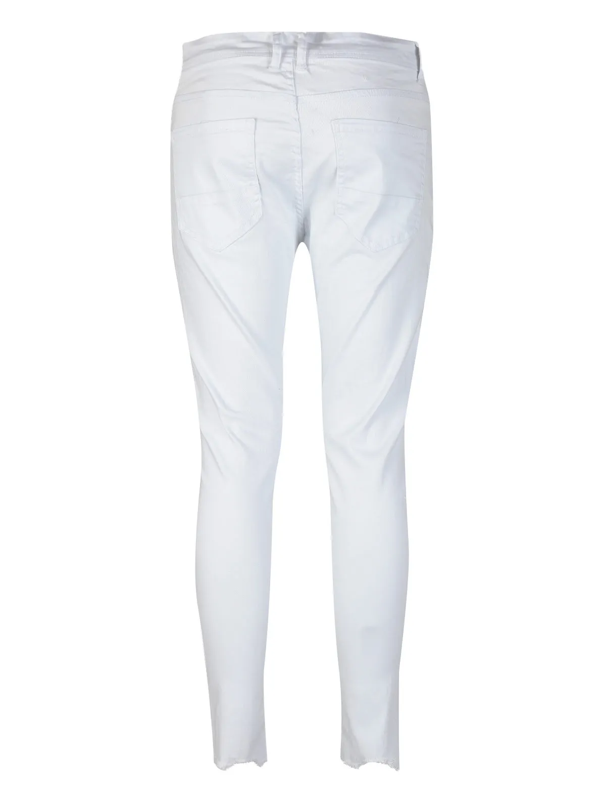 Yes Design Pantalon en coton blanc pour homme