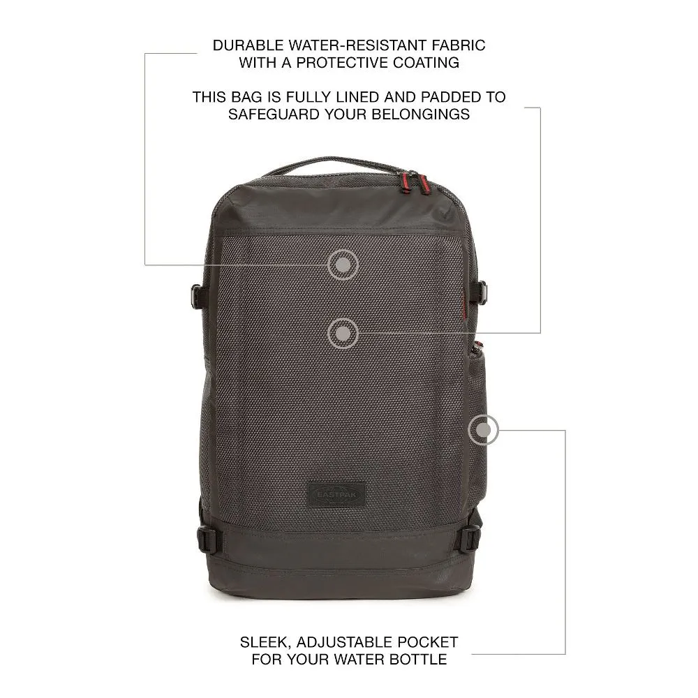 ZAINO EASTPAK TECUM M CON PORTA BOTTIGLIE E TASCA PER LAPTOP EK00091D I971 ACCENT GREY