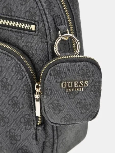 Zaino Simil Pelle Guess Power Play SL900632 Coal Logo