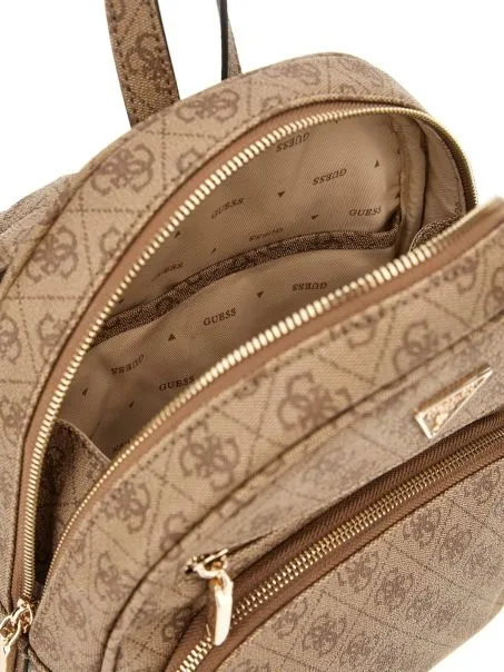 Zaino Simil Pelle Guess Power Play SL900632 Latte Logo