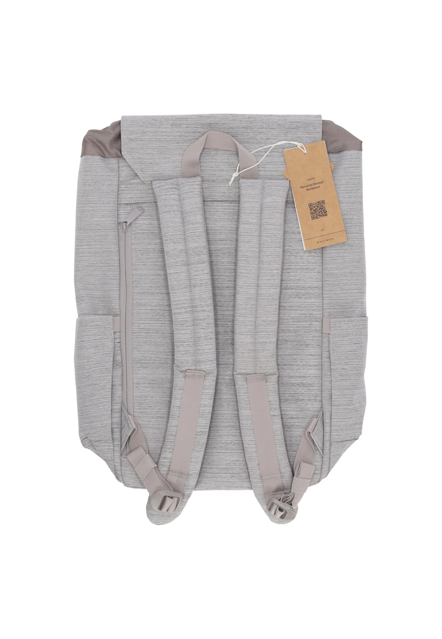 Zaino Unisex Retreat Backpack Light Grey Crosshatch